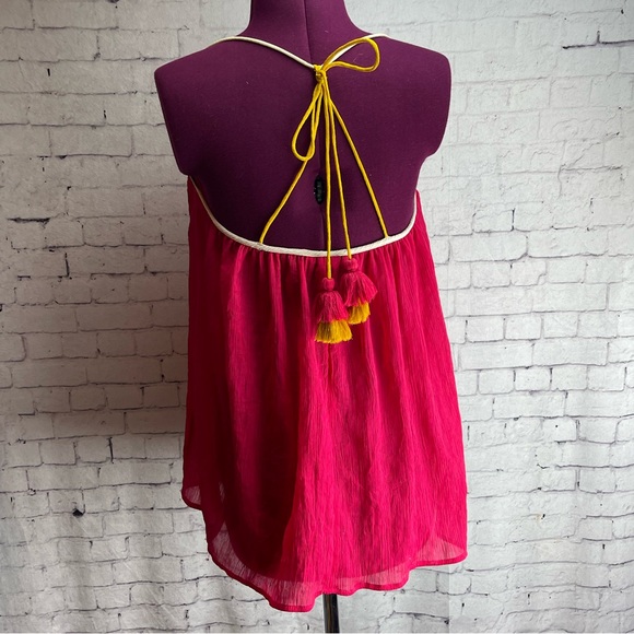 H&M pink chiffon tank top size 4 - Picture 3 of 4